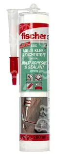 tmel lepicí/těsnící KDC FISCHER, 290ml, transparentní, 50kg/m2